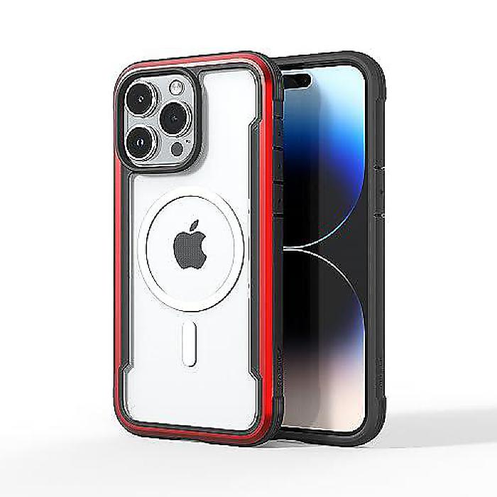 RAPTIC Shield Magnetic for iPhone 15 Pro Max Case, MagSafeΉ, VbNv[tȃNAP[X, RKi10ftϗς, ϋv̂A~t[, 6.7C`, bhNX}X Z[