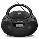 NextronポータブルCDプレーヤー(ネクストロン) AM/FMラジオ Bluetooth USB AUX-in ヘッドホンジャック クリアな音のブームボック...