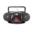 Emerson EPB-3002 ポータブル Bluetooth, MP3/CD AM/FM ステレオラジオカセットプレーヤー/レコーダー「サブウーファー」と ...