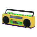 Audiocrazy カセットブームボックスプレイヤー レコーダー AC/バッテリー駆動式 デュアルステレオスピーカー AM/FMラジオ AUX in USB ...