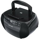 Craig CD6951 ポータブル トップローディングCDブームボックス ブラック | AM/FMステレオラジオ付きカセットプレーヤー/レコーダー | 6つの...