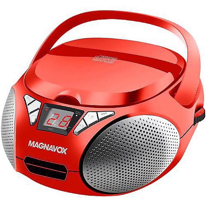 楽天ミュージックハウス フレンズMagnavox MD6924-RD ポータブル トップローディング CD ブームボックス AM/FMステレオラジオ （赤） | CD-R/CD-RW 対応 | LEDディスプレイ | AUXポート対応 | プログラマブル CDプレーヤークリスマス セール