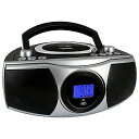 HANNLOMAX HX-315CD ポータブルCD/MP3 ブームボックス「ブラック」 AM/FM ラジオ デジタル周波数 ブルートゥース USBポート MP...