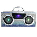 Wireless Express(ワイヤレスエクスプレス) - ミニブームボックス with LEDスピーカー - レトロなBluetoothスピーカー w/ ...