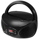 GPXポータブルBluetooth FMラジオブームボックス&CDプレーヤー(ブラック) BCB119B夏休みセール