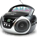 Tyler(タイラー) ポータブルブームボックス CDプレーヤー AM/FMラジオコンボ夏休みセール