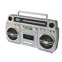 TechPlay(テックプレイ) Monster 1980Sスタイル ブームボックスCDプレーヤー+カセットプレーヤー/レコーダーAM/FM USB Bluet...