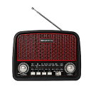 Wenpzeray D-612 AM FM Shortwave Radio Portable Retro Receiver BT Speaker (ウェンプゼラ...