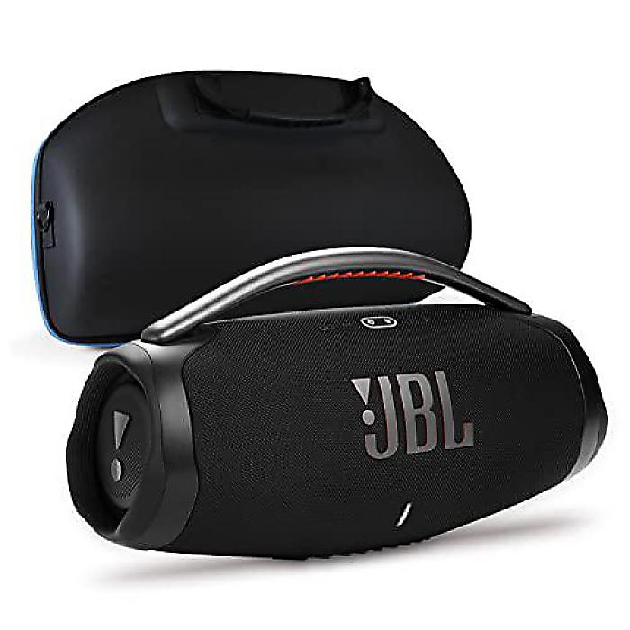 JBL Boombox 3 (JBLブームボックス3) ポータブルBluetoothスピーカーバンドル divvi!保護ハードシェルケース付き - ブラッククリスマス セール