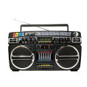 Lasonic i-931BT ブラック クラシック80sデザイン ブルートゥース対応 リチャージャブル ブームボックス夏休みセール