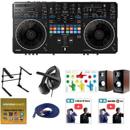 9大特典付 【初心者全部入りセット+高品質木材MDFスピーカー】Pioneer DJ(パイオニア) / DDJ-REV5_LS-01-MHF_PRH-13_Op10_set新生活応援