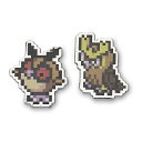 【メール便/送料無料】 Pokemon Center(ポケモンセンター) / ホーホー&ヨルノズク ポケモンピクセルピンバッジ 2個セット新生活応援【メール便/...