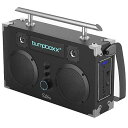 Bumpboxx Bluetooth Boombox Ultra | レトロBluetoothスピーカー | 再充電可能なリチウムバッテリー&キャリングストラッ...