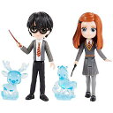 Wizarding World マジカルミニ ハリーポッター&ジニーウィーズリー パトローナス フレンドシップセット おもちゃ2体&クリーチャー2体 キッズ向け...