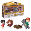 Wizarding World Harry Potter マイクロマジカルモーメンツ シーン ギフトセット「ハリー・ハーマイオニ・ロン & フラッフィー」アクシ..