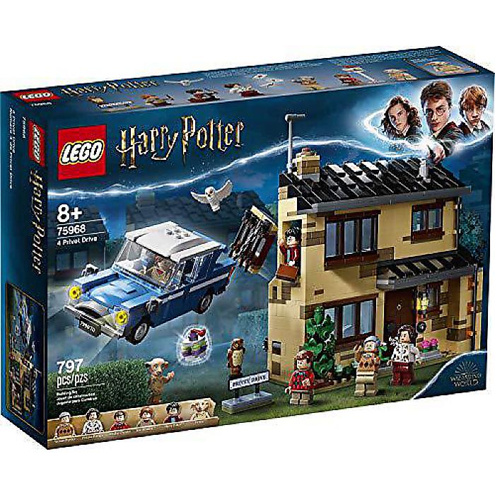 LEGO Harry Potter(LEGOハリーポッター) プライベットドライブ75968「ハウス＆フォードアングリア」飛行カートイ ウィザーディングワールドキッズギフト ハリー ロン ダーズリー ドビーミニフィギュア新生活応援