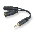 Belkin F8V234 スピーカー&ヘッドホン 3.5 mm AUXオーディオケーブルスプリッター(ブラック)夏休みセール