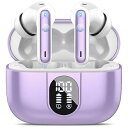 2023 Bluetooth 5.3 ワイヤレスイヤホン HiFiステレオ 40時間再生インイヤーエアバット LED電源表示付き IP7防水スポーツヘッドセット...