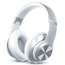 Headphones Wireless Bluetooth 60時間再生可能 折りたたみ式軽量Bluetooth Over Ear Hi-Fiステレオ バス A...