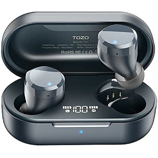 T12 Bluetoothヘッドホン ワイヤレス充電ケース付き HeaPro(ヘアプロ) プレミアムサウンド マイク付スポーツ用 イヤホン IPX8防水 ブルー夏休みセール T12 Bluetoothヘッドホン ワイヤレス充電ケース付き HeaPro(ヘアプロ) プレミアムサウンド マイク付スポーツ用 イヤホン IPX8防水 ブルー夏休みセール