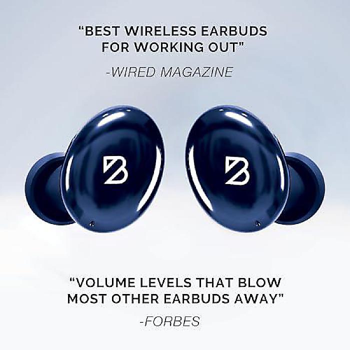 Tempo 30(テンポサンジュウ)ワイヤレスイヤーバッズ プレミアムサウンド搭載! 女性・男性向けの快適Bluetoothイヤーバッズ ブルーカラーで小さな耳用、マイク付き IPX7防水、長時間バッテリー、重低音夏休スペシャル