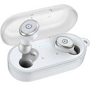 T10 Bluetooth 5.3 ワイヤレス イヤーバッド「ホワイト」 ワイヤレス充電ケース付 IPX8防水 ステレオ ヘッドホン マイク内蔵 プレミアムサウ...