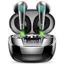 Wireless Earbuds Bluetooth 5.3(ブルートゥース5.3) ヘッドホン ノイズキャンセリング搭載 40時間再生 4つのENCマイク付き...
