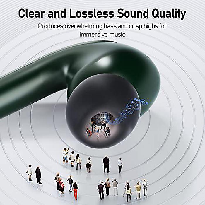 Bluetooth Headphones 5.3(ブルートゥースヘッドホン5.3) True Wireless Earphones Deep Bass Sound TWS Microphone, IP67Waterproof Charging Case LED Power Display夏休みセール