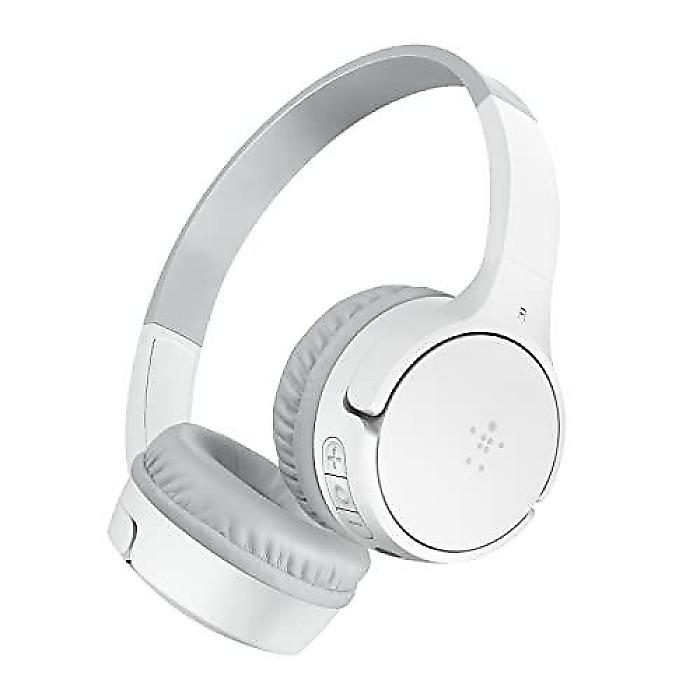 Belkin SoundForm Mini - ワイヤレス Bluetooth ヘッドホン (Built-in Microphone搭載) - iPhone, iPad, Fire Tablet 対応 ホワイト新生活応援