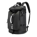 Gym Duffle Bag Waterproof Black Laptop Backpack(ジムダッフルバッグ) ハイキング、釣り、旅行用 40L大容量 男...
