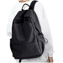 ブラックバックパック(女性用) 小型 学校用 ブックバッグ 大学用 防水 ジム向け メンズ用【100文字以内】夏休みセール
