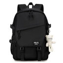 College School Bag for Men Women Laptop Backpack 15.6 Inch Anti Theft Travel Daypack Large Elementary Middle High Bookbags for Teens Girls Boys Students-Medium，black新生活応援