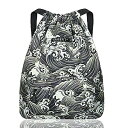 Waterproof Drawstring Bag Gym Sackpack for Men Women【内蔵ポケット付】夏休みセール