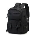 軽量 15.6インチ ラップトップ バックパック, 防水, 12 ポケット カレッジ バックパック, ブラック夏休みセール