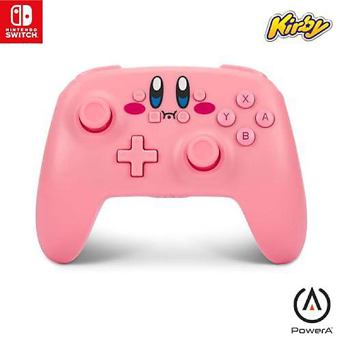PowerA ワイヤレス Nintendo Switch(ニンテンドースイッチ) コントローラー「Kirby(カービィ)」 AAバッテリー駆動 付属バッテリー搭載 Switch Pro Controller マッピングゲームボタン 公式ライセンス認定商品新生活応援