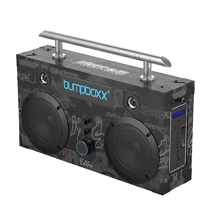 Bumpboxx Bluetooth Boombox Ultra レトロブームボックス ブルートゥーススピーカー リチウムバッテリー 軽量ストラップ付 Smash Graffiti新生活応援