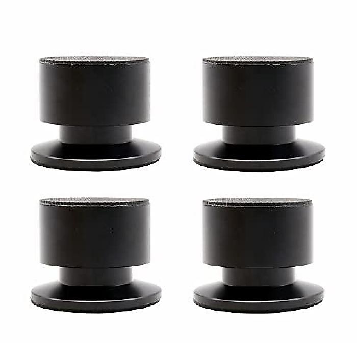 Flushbay 4 Pack Brass Speaker Spikes Floor Protectors Adjustable Isolation Spikes for Subwoofer CD DVD Player Audio Amplifier Turntable Recorder Chassis with Feet Pad (Black)新生活応援