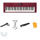5大特典付 【すぐ弾ける初心者安心セットRD(ダークレッド)】Roland(ローランド) / GOKEYS3-RD_DP-10_ESK-321_setOp6_s...