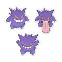 【メール便/送料無料】 Pokemon Center(ポケモンセンター) / ゲンガー ステッカー (3枚パック)バレンタイン セール【メール便/送料無料】