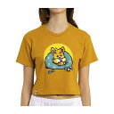 Pokemon Center(ポケモンセンター) / パモ オレンジ リラックスフィット クルーネック クロップドTシャツ (レディース/XSサイズ) by Pokemon Lazy Summer母の日 セール