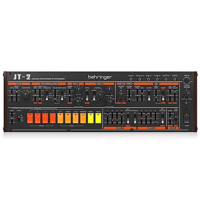 BEHRINGER(ベリンガー) / JT-2の事ならフレンズにご相談ください。 BEHRINGER(ベリンガー) / JT-2の特長！BEHRINGER JT-2 アナログシンセサイザー BEHRINGER(ベリンガー) / JT-2のココが凄い！クラシックなJupiterのサウンドキャラクターを現代の制作環境へ適応させたアナログシンセサイザー。妥協のない音作りが可能です。 BEHRINGER(ベリンガー) / JT-2のメーカー説明 BEHRINGER JT-2ベリンガー ジェイティー・ツーJupiterの伝説的なサウンドを現代的にリファインしたアナログシンセサイザーです。クラシックなアナログ回路の豊かな表現力を備えながら、今日の制作ワークフローへの最適化が図られています。●主な特徴・Jupiterスタイルのサウンド設計・アナログシンセサイザー【BEHRINGER】世界中のミュージシャンやプロフェッショナルから信頼を得ているドイツの音響機器メーカー。 BEHRINGER(ベリンガー) / JT-2の仕様 分類：アナログシンセサイザータイプ：JupiterスタイルBEHRINGER(ベリンガー) / JT-2の事ならフレンズにご相談ください。 BEHRINGER(ベリンガー) / JT-2の特長！BEHRINGER JT-2 アナログシンセサイザー BEHRINGER(ベリンガー) / JT-2のココが凄い！クラシックなJupiterのサウンドキャラクターを現代の制作環境へ適応させたアナログシンセサイザー。妥協のない音作りが可能です。 BEHRINGER(ベリンガー) / JT-2のメーカー説明 BEHRINGER JT-2ベリンガー ジェイティー・ツーJupiterの伝説的なサウンドを現代的にリファインしたアナログシンセサイザーです。クラシックなアナログ回路の豊かな表現力を備えながら、今日の制作ワークフローへの最適化が図られています。●主な特徴・Jupiterスタイルのサウンド設計・アナログシンセサイザー【BEHRINGER】世界中のミュージシャンやプロフェッショナルから信頼を得ているドイツの音響機器メーカー。 BEHRINGER(ベリンガー) / JT-2の仕様 分類：アナログシンセサイザータイプ：Jupiterスタイル