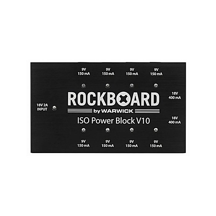Warwick(ワーウィック) / RockBoard ISO Power Block V10 Multi Power Supply, Multi regiの事ならフレンズにご相談ください。 Warwick(ワーウィック) / RockBoard ISO Power Block V10 Multi Power Supply, Multi regiの特長！WARWICK RockBoard ISO Power Block V10 Multi Power Supply, Multi regi パワーサプライ Warwick(ワーウィック) / RockBoard ISO Power Block V10 Multi Power Supply, Multi regiのココが凄い！複数のエフェクトペダルを同時駆動させるためのマルチ電源ユニット。最大10個のペダルに対応し、電圧が異なる機器でもノイズなく給電します。本格的なペダルボードの構築に必須の機材です。 Warwick(ワーウィック) / RockBoard ISO Power Block V10 Multi Power Supply, Multi regiのメーカー説明 WARWICK RockBoard ISO Power Block V10 Multi Power Supply, Multi regiワーウィック ロックボード アイエスオー パワー ブロック ブイ10エフェクトペダル駆動用のマルチ電源供給システムです。10系統の独立した電源出力と5V USB端子を備え、異なる動作電圧のペダルであっても同時給電が可能。ノイズの少ないクリーンな電源供給を実現します。●主な特徴・最大10個の電気的に絶縁された電源接続が可能・高度なフィルタリング機能搭載・5V USB接続を装備・異なる動作電圧のペダルに対応・複数ペダルの同時駆動でもノイズレス【WARWICK】ドイツに本拠を置く、プロフェッショナルグレードの楽器・機材メーカー。 Warwick(ワーウィック) / RockBoard ISO Power Block V10 Multi Power Supply, Multi regiの仕様 種類：エフェクトペダル用マルチ電源出力数：10系統電源出力＋5V USB接続特徴：電気的に絶縁された高フィルタリング電源Warwick(ワーウィック) / RockBoard ISO Power Block V10 Multi Power Supply, Multi regiの事ならフレンズにご相談ください。 Warwick(ワーウィック) / RockBoard ISO Power Block V10 Multi Power Supply, Multi regiの特長！WARWICK RockBoard ISO Power Block V10 Multi Power Supply, Multi regi パワーサプライ Warwick(ワーウィック) / RockBoard ISO Power Block V10 Multi Power Supply, Multi regiのココが凄い！複数のエフェクトペダルを同時駆動させるためのマルチ電源ユニット。最大10個のペダルに対応し、電圧が異なる機器でもノイズなく給電します。本格的なペダルボードの構築に必須の機材です。 Warwick(ワーウィック) / RockBoard ISO Power Block V10 Multi Power Supply, Multi regiのメーカー説明 WARWICK RockBoard ISO Power Block V10 Multi Power Supply, Multi regiワーウィック ロックボード アイエスオー パワー ブロック ブイ10エフェクトペダル駆動用のマルチ電源供給システムです。10系統の独立した電源出力と5V USB端子を備え、異なる動作電圧のペダルであっても同時給電が可能。ノイズの少ないクリーンな電源供給を実現します。●主な特徴・最大10個の電気的に絶縁された電源接続が可能・高度なフィルタリング機能搭載・5V USB接続を装備・異なる動作電圧のペダルに対応・複数ペダルの同時駆動でもノイズレス【WARWICK】ドイツに本拠を置く、プロフェッショナルグレードの楽器・機材メーカー。 Warwick(ワーウィック) / RockBoard ISO Power Block V10 Multi Power Supply, Multi regiの仕様 種類：エフェクトペダル用マルチ電源出力数：10系統電源出力＋5V USB接続特徴：電気的に絶縁された高フィルタリング電源