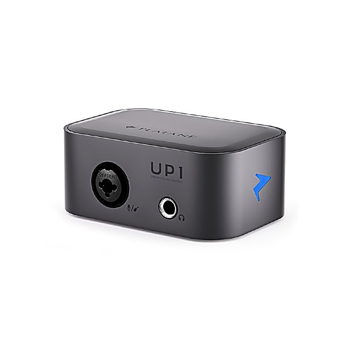 Platane ( プラターヌ )(プラターヌ) / UP1 USBオーディオインターフェイスの事ならフレンズにご相談ください。Platane ( プラターヌ )(プラターヌ) / UP1 USBオーディオインターフェイスセット商品一覧 Platane ( プラターヌ )(プラターヌ) / UP1 USBオーディオインターフェイスの特長！Platane UP1 USBオーディオインターフェイス U Platane ( プラターヌ )(プラターヌ) / UP1 USBオーディオインターフェイスのココが凄い！32bit/192kHzの高解像度オーディオに対応した、ポケットサイズのUSBオーディオインターフェイス。最大64dBのハイゲイン設計により、様々なマイクに対応します。ループバック機能を備えており、レコーディングから配信・ポッドキャスト制作まで幅広い用途に対応。この価格帯では貴重なコンパクト高機能モデルです。 Platane ( プラターヌ )(プラターヌ) / UP1 USBオーディオインターフェイスのメーカー説明 Platane UP1 USBオーディオインターフェイスぷらたーぬ ゆーぴーわん ゆーえすびーおーでぃおいんたーふぇいすコンパクトながらプロフェッショナルな音質と機能を搭載したオーディオインターフェイス。PCと接続して録音・配信・モニタリングを1台で実現します。OTG端子によりスマートフォンやタブレットとの連携にも対応しています。●主な特徴・ポケットサイズの超コンパクト設計・32bit/192kHz対応の高解像度オーディオ・「Crystalアンプ」搭載によるマイク入力部の高品位処理・最大64dB(デュアルアンプ構成)の高ゲイン設計・5kΩの入力インピーダンスで感度の低いマイクや高インピーダンスマイクに対応・+48Vファンタム電源対応によるコンデンサーマイク使用可能・ループバック・ミキサー機能を標準搭載・配信・実況・オンラインレッスン・ポッドキャスト制作に対応【Platane】プロフェッショナルなサウンド環境をコンパクトに実現することで、あらゆるクリエイターのワークフロ Platane ( プラターヌ )(プラターヌ) / UP1 USBオーディオインターフェイスの仕様 ■USB接続オーディオインターフェイス対応フォーマット：32bit/192kHzマイク入力インピーダンス：5kΩマイク入力最大ゲイン：64dB(デュアルアンプ構成)ファンタム電源：+48V対応接続端子：USB・OTG端子Platane ( プラターヌ )(プラターヌ) / UP1 USBオーディオインターフェイスの事ならフレンズにご相談ください。 Platane ( プラターヌ )(プラターヌ) / UP1 USBオーディオインターフェイスの特長！Platane UP1 USBオーディオインターフェイス U Platane ( プラターヌ )(プラターヌ) / UP1 USBオーディオインターフェイスのココが凄い！32bit/192kHzの高解像度オーディオに対応した、ポケットサイズのUSBオーディオインターフェイス。最大64dBのハイゲイン設計により、様々なマイクに対応します。ループバック機能を備えており、レコーディングから配信・ポッドキャスト制作まで幅広い用途に対応。この価格帯では貴重なコンパクト高機能モデルです。 Platane ( プラターヌ )(プラターヌ) / UP1 USBオーディオインターフェイスのメーカー説明 Platane UP1 USBオーディオインターフェイスぷらたーぬ ゆーぴーわん ゆーえすびーおーでぃおいんたーふぇいすコンパクトながらプロフェッショナルな音質と機能を搭載したオーディオインターフェイス。PCと接続して録音・配信・モニタリングを1台で実現します。OTG端子によりスマートフォンやタブレットとの連携にも対応しています。●主な特徴・ポケットサイズの超コンパクト設計・32bit/192kHz対応の高解像度オーディオ・「Crystalアンプ」搭載によるマイク入力部の高品位処理・最大64dB(デュアルアンプ構成)の高ゲイン設計・5kΩの入力インピーダンスで感度の低いマイクや高インピーダンスマイクに対応・+48Vファンタム電源対応によるコンデンサーマイク使用可能・ループバック・ミキサー機能を標準搭載・配信・実況・オンラインレッスン・ポッドキャスト制作に対応【Platane】プロフェッショナルなサウンド環境をコンパクトに実現することで、あらゆるクリエイターのワークフローを支援するメーカーです。 Platane ( プラターヌ )(プラターヌ) / UP1 USBオーディオインターフェイスの仕様 ■USB接続オーディオインターフェイス対応フォーマット：32bit/192kHzマイク入力インピーダンス：5kΩマイク入力最大ゲイン：64dB(デュアルアンプ構成)ファンタム電源：+48V対応接続端子：USB・OTG端子