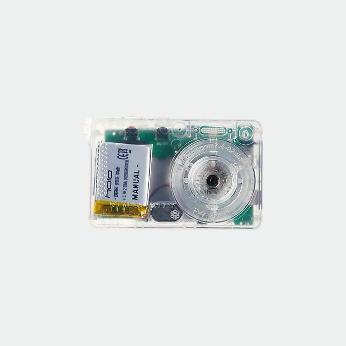 Manual(マニュアル) / Holo Digital Camera Clear スケルトンデジタルカメラ レトロY2Kデザイン ローファイカメラ新生活応援
