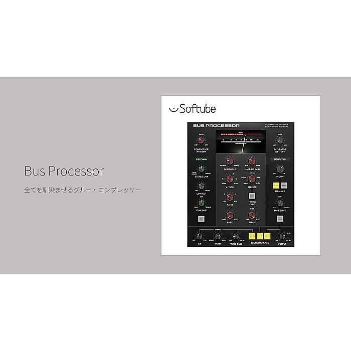 SOFTUBE ( ソフチューブ ) / Bus Processor プラグイン [メール納品]ブラックフライデー