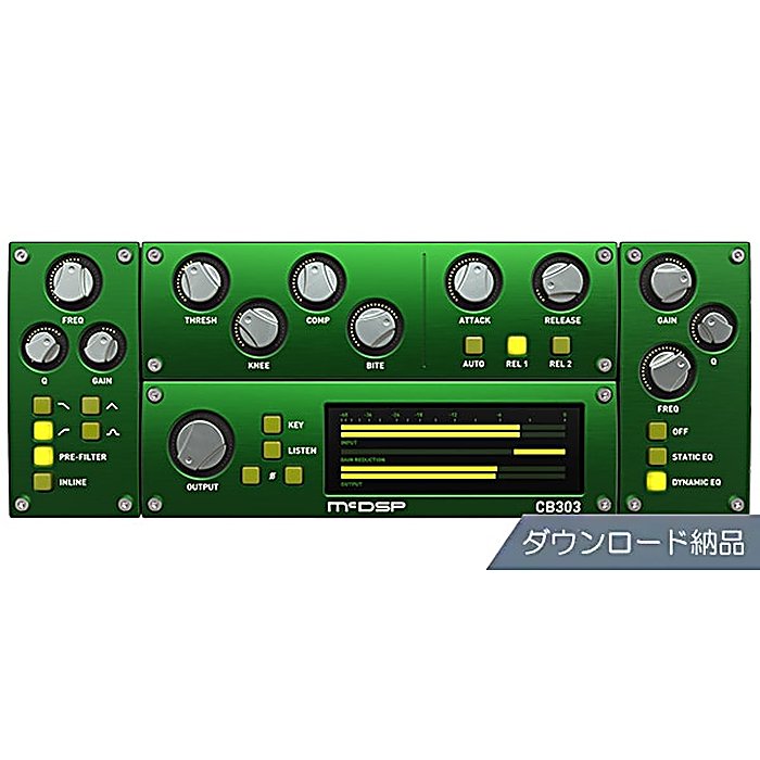 McDSP / CompressorBank HD v7の事ならフレンズにご相談ください。 McDSP / CompressorBank HD v7の特長！McDSP CompressorBank HD v7 コンプ McDSP / CompressorBank HD v7のココが凄い！複数の著名なコンプレッサー・リミッターの特性を再現できるプラグイン。プロフェッショナルグレードの音圧調整が可能です。 McDSP / CompressorBank HD v7のメーカー説明 McDSP CompressorBank HD v7マックディーエスピー コンプレッサーバンク エイチディー ブイセブン歴史的な名機のコンプレッサー・リミッターをモデルにした、多機能なプラグインです。様々なミキシングシーンで活躍する複数のコンプレッション・リミッテーション特性を搭載。プロダクション環境で高品質な音圧調整を実現します。●主な特徴・複数の名器コンプレッサー・リミッターの音響特性に対応・TDM、RTAS、AUフォーマットに対応・ダウンロード配信による納品McDSPは、プロフェッショナルなオーディオプロダクション向けプラグインソフトウェアの開発企業です。 McDSP / CompressorBank HD v7の仕様 分類：DTM・DAW用プラグイン種類：コンプレッサー/リミッター/EQ対応フォーマット：TDM、RTAS、AU配信形式：ダウンロードMcDSP / CompressorBank HD v7の事ならフレンズにご相談ください。 McDSP / CompressorBank HD v7の特長！McDSP CompressorBank HD v7 コンプ McDSP / CompressorBank HD v7のココが凄い！複数の著名なコンプレッサー・リミッターの特性を再現できるプラグイン。プロフェッショナルグレードの音圧調整が可能です。 McDSP / CompressorBank HD v7のメーカー説明 McDSP CompressorBank HD v7マックディーエスピー コンプレッサーバンク エイチディー ブイセブン歴史的な名機のコンプレッサー・リミッターをモデルにした、多機能なプラグインです。様々なミキシングシーンで活躍する複数のコンプレッション・リミッテーション特性を搭載。プロダクション環境で高品質な音圧調整を実現します。●主な特徴・複数の名器コンプレッサー・リミッターの音響特性に対応・TDM、RTAS、AUフォーマットに対応・ダウンロード配信による納品McDSPは、プロフェッショナルなオーディオプロダクション向けプラグインソフトウェアの開発企業です。 McDSP / CompressorBank HD v7の仕様 分類：DTM・DAW用プラグイン種類：コンプレッサー/リミッター/EQ対応フォーマット：TDM、RTAS、AU配信形式：ダウンロード