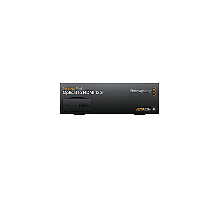 Blackmagic Design / Teranex Mini - Optical to HDMI 12Gの事ならフレンズにご相談ください。 Blackmagic Design / Teranex Mini - Optical to HDMI 12Gの特長！Blackmagic Design Teranex Mini - Optical to HDMI 12G ビデオコンバーター Blackmagic Design / Teranex Mini - Optical to HDMI 12Gのココが凄い！光ファイバーとSDI入力をHDMIに変換するコンバーター。12G-SDI対応で、映像とエンベデッドオーディオを長距離伝送できます。プロフェッショナルな映像システムの接続に対応した機材です。 Blackmagic Design / Teranex Mini - Optical to HDMI 12Gのメーカー説明 Blackmagic Design Teranex Mini - Optical to HDMI 12Gブラックマジックデザイン テラネックス ミニ オプティカル トゥ エイチディーエムアイSMPTE光ファイバーおよびSDI入力からHDMI出力への変換機。3G、6G、12G-SDIの各フォーマットに対応し、映像信号とエンベデッドオーディオを距離の制限なく伝送できます。プロフェッショナルな映像制作環境での活用を想定した製品です。●主な特徴・SDI/SMPTE光ファイバー入力対応・HDMI出力・3G、6G、12G-SDI対応・映像とエンベデッドオーディオを伝送・長距離伝送に対応【Blackmagic Design】映像制作用の編集機器、ビデオコンバーター、カラーグレーディング機器などを製造する業界標準のメーカーです。 Blackmagic Design / Teranex Mini - Optical to HDMI 12Gの仕様 入力：SMPTE光ファイバー、SDI出力：HDMI対応フォーマット：3G、6G、12G-SDI伝送内容：映像、エンベデッドオーディオBlackmagic Design / Teranex Mini - Optical to HDMI 12Gの事ならフレンズにご相談ください。 Blackmagic Design / Teranex Mini - Optical to HDMI 12Gの特長！Blackmagic Design Teranex Mini - Optical to HDMI 12G ビデオコンバーター Blackmagic Design / Teranex Mini - Optical to HDMI 12Gのココが凄い！光ファイバーとSDI入力をHDMIに変換するコンバーター。12G-SDI対応で、映像とエンベデッドオーディオを長距離伝送できます。プロフェッショナルな映像システムの接続に対応した機材です。 Blackmagic Design / Teranex Mini - Optical to HDMI 12Gのメーカー説明 Blackmagic Design Teranex Mini - Optical to HDMI 12Gブラックマジックデザイン テラネックス ミニ オプティカル トゥ エイチディーエムアイSMPTE光ファイバーおよびSDI入力からHDMI出力への変換機。3G、6G、12G-SDIの各フォーマットに対応し、映像信号とエンベデッドオーディオを距離の制限なく伝送できます。プロフェッショナルな映像制作環境での活用を想定した製品です。●主な特徴・SDI/SMPTE光ファイバー入力対応・HDMI出力・3G、6G、12G-SDI対応・映像とエンベデッドオーディオを伝送・長距離伝送に対応【Blackmagic Design】映像制作用の編集機器、ビデオコンバーター、カラーグレーディング機器などを製造する業界標準のメーカーです。 Blackmagic Design / Teranex Mini - Optical to HDMI 12Gの仕様 入力：SMPTE光ファイバー、SDI出力：HDMI対応フォーマット：3G、6G、12G-SDI伝送内容：映像、エンベデッドオーディオ