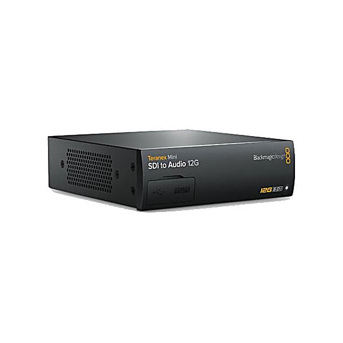 Blackmagic Design / Teranex Mini - SDI to Audio 12Gの事ならフレンズにご相談ください。 Blackmagic Design / Teranex Mini - SDI to Audio 12Gの特長！Blackmagic Design Teranex Mini - SDI to Audio 12G ビデオコンバーター Blackmagic Design / Teranex Mini - SDI to Audio 12Gのココが凄い！SDI映像信号からアナログまたはデジタルのオーディオ信号へ変換するコンバーター。オーディオミキサーやモニターなど、既存のオーディオ機器との接続に対応します。 Blackmagic Design / Teranex Mini - SDI to Audio 12Gのメーカー説明 Blackmagic Design Teranex Mini - SDI to Audio 12Gブラックマジックデザイン テラネックス ミニ エスディーアイ トゥ オーディオ トゥエルブジーSDI映像信号から複数形式のオーディオ出力を実現するコンバーター。2チャンネルのアナログオーディオ、または4チャンネルのAES/EBUデジタルオーディオいずれかの出力に対応。既存のオーディオ機器との接続に活用できます。●主な特徴・SDI入力に対応・アナログオーディオ出力（2チャンネル）に対応・AES/EBUデジタルオーディオ出力（4チャンネル）に対応・オーディオミキサー、アナログデッキ、リファレンスモニターなどとの接続に適応【Blackmagic Design】プロフェッショナルな映像・オーディオ制作機器メーカーとして、放送局やポストプロダクション施設向けの機材を提供しています。 Blackmagic Design / Teranex Mini - SDI to Audio 12Gの仕様 種類：SDI・オーディオコンバーター入力：SDI出力：アナログオーディオ（2チャンネル）/AES/EBUデジタルオーディオ（4チャンネル）Blackmagic Design / Teranex Mini - SDI to Audio 12Gの事ならフレンズにご相談ください。 Blackmagic Design / Teranex Mini - SDI to Audio 12Gの特長！Blackmagic Design Teranex Mini - SDI to Audio 12G ビデオコンバーター Blackmagic Design / Teranex Mini - SDI to Audio 12Gのココが凄い！SDI映像信号からアナログまたはデジタルのオーディオ信号へ変換するコンバーター。オーディオミキサーやモニターなど、既存のオーディオ機器との接続に対応します。 Blackmagic Design / Teranex Mini - SDI to Audio 12Gのメーカー説明 Blackmagic Design Teranex Mini - SDI to Audio 12Gブラックマジックデザイン テラネックス ミニ エスディーアイ トゥ オーディオ トゥエルブジーSDI映像信号から複数形式のオーディオ出力を実現するコンバーター。2チャンネルのアナログオーディオ、または4チャンネルのAES/EBUデジタルオーディオいずれかの出力に対応。既存のオーディオ機器との接続に活用できます。●主な特徴・SDI入力に対応・アナログオーディオ出力（2チャンネル）に対応・AES/EBUデジタルオーディオ出力（4チャンネル）に対応・オーディオミキサー、アナログデッキ、リファレンスモニターなどとの接続に適応【Blackmagic Design】プロフェッショナルな映像・オーディオ制作機器メーカーとして、放送局やポストプロダクション施設向けの機材を提供しています。 Blackmagic Design / Teranex Mini - SDI to Audio 12Gの仕様 種類：SDI・オーディオコンバーター入力：SDI出力：アナログオーディオ（2チャンネル）/AES/EBUデジタルオーディオ（4チャンネル）
