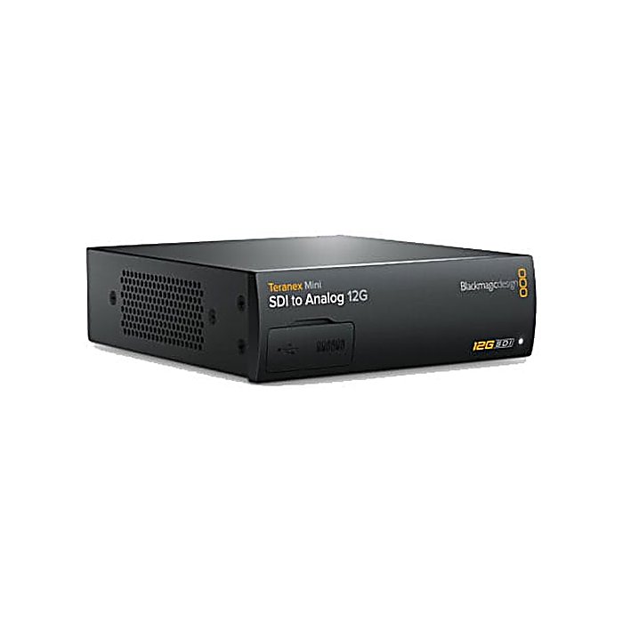 Blackmagic Design / Teranex Mini - SDI to Analog 12G ビデオコンバーターの事ならフレンズにご相談ください。 Blackmagic Design / Teranex Mini - SDI to Analog 12G ビデオコンバーターの特長！Blackmagic Design Teranex Mini - SDI to Analog 12G ビデオコンバーター コンバーター Blackmagic Design / Teranex Mini - SDI to Analog 12G ビデオコンバーターのココが凄い！12G-SDI映像信号をアナログ形式に変換するコンバーター。内蔵ダウンコンバーター機能により、Ultra HD解像度のソースを従来のSD/HDアナログ機器へ接続できます。 Blackmagic Design / Teranex Mini - SDI to Analog 12G ビデオコンバーターのメーカー説明 Blackmagic Design Teranex Mini - SDI to Analog 12G ビデオコンバーターテラネックス ミニ エスディーアイ トゥー アナログ トゥエルブジー12G-SDI形式の映像をアナログビデオに変換するコンバーターです。Ultra HD映像をSD/HDのアナログコンポーネント機器に接続する場合に活躍します。●主な特徴・12G-SDI入力からアナログ出力への変換に対応・Ultra HDソースをSD/HDコンポーネントビデオ機器に接続可能・ダウンコンバーター機能を内蔵【Blackmagic Design】放送・映像制作向けの高度な映像機器やソフトウェアを開発するメーカーです。 Blackmagic Design / Teranex Mini - SDI to Analog 12G ビデオコンバーターの仕様 変換方式：12G-SDI to アナログ国内正規品Blackmagic Design / Teranex Mini - SDI to Analog 12G ビデオコンバーターの事ならフレンズにご相談ください。 Blackmagic Design / Teranex Mini - SDI to Analog 12G ビデオコンバーターの特長！Blackmagic Design Teranex Mini - SDI to Analog 12G ビデオコンバーター コンバーター Blackmagic Design / Teranex Mini - SDI to Analog 12G ビデオコンバーターのココが凄い！12G-SDI映像信号をアナログ形式に変換するコンバーター。内蔵ダウンコンバーター機能により、Ultra HD解像度のソースを従来のSD/HDアナログ機器へ接続できます。 Blackmagic Design / Teranex Mini - SDI to Analog 12G ビデオコンバーターのメーカー説明 Blackmagic Design Teranex Mini - SDI to Analog 12G ビデオコンバーターテラネックス ミニ エスディーアイ トゥー アナログ トゥエルブジー12G-SDI形式の映像をアナログビデオに変換するコンバーターです。Ultra HD映像をSD/HDのアナログコンポーネント機器に接続する場合に活躍します。●主な特徴・12G-SDI入力からアナログ出力への変換に対応・Ultra HDソースをSD/HDコンポーネントビデオ機器に接続可能・ダウンコンバーター機能を内蔵【Blackmagic Design】放送・映像制作向けの高度な映像機器やソフトウェアを開発するメーカーです。 Blackmagic Design / Teranex Mini - SDI to Analog 12G ビデオコンバーターの仕様 変換方式：12G-SDI to アナログ国内正規品
