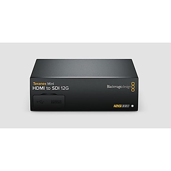 Blackmagic Design / Teranex Mini - HDMI to SDI 12G HDMI/12G-SDIコンバーターの事ならフレンズにご相談ください。 Blackmagic Design / Teranex Mini - HDMI to SDI 12G HDMI/12G-SDIコンバーターの特長！Blackmagic Design Teranex Mini - HDMI to SDI 12G HDMI/12G-SDIコンバーター ＜HDMI - SDI コンバーター＞ Blackmagic Design / Teranex Mini - HDMI to SDI 12G HDMI/12G-SDIコンバーターのココが凄い！HDMIソースを12G-SDI信号に変換する小型コンバーター。バランスアナログやAES/EBUでのオーディオ入力にも対応し、タイムコード埋め込みが可能。HDMIカメラからSDIシステムへの接続や、HDMI端子を備えたコンピューターにSDI出力を追加する際に活躍します。 Blackmagic Design / Teranex Mini - HDMI to SDI 12G HDMI/12G-SDIコンバーターのメーカー説明 Blackmagic Design Teranex Mini - HDMI to SDI 12G HDMI/12G-SDIコンバーターブラックマジックデザイン テラネックス ミニ エイチディーエムアイ トゥー エスディーアイ トゥエルブジーHDMI入力を12G-SDI出力に変換する次世代のコンパクトなコンバーターです。バランスアナログまたはAES/EBUのオーディオ入力とタイムコード入力に対応し、エンベッド機能を備えています。HDMIカメラからSDI機器への接続やHDMI対応の機器にSDI出力を追加する場合に最適です。●主な特徴・HDMI入力から12G-SDI出力へ変換可能・バランスアナログオーディオ入力対応・AES/EBUオーディオ入力対応・タイムコード入力機能・オーディオのエンベッド機能【Blackmagic Design】プロフェッショナルな映像・音声制作機器の開発・製造を手がける業界大手メーカーです。 Blackmagic Design / Teranex Mini - HDMI to SDI 12G HDMI/12G-SDIコンバーターの仕様 種類：HDMI - SDIコンバーター入力：HDMI出力：12G-SDIオーディオ入力：バランスアナログ、AES/EBU対応タイムコード：入力対応国内正規品Blackmagic Design / Teranex Mini - HDMI to SDI 12G HDMI/12G-SDIコンバーターの事ならフレンズにご相談ください。 Blackmagic Design / Teranex Mini - HDMI to SDI 12G HDMI/12G-SDIコンバーターの特長！Blackmagic Design Teranex Mini - HDMI to SDI 12G HDMI/12G-SDIコンバーター ＜HDMI - SDI コンバーター＞ Blackmagic Design / Teranex Mini - HDMI to SDI 12G HDMI/12G-SDIコンバーターのココが凄い！HDMIソースを12G-SDI信号に変換する小型コンバーター。バランスアナログやAES/EBUでのオーディオ入力にも対応し、タイムコード埋め込みが可能。HDMIカメラからSDIシステムへの接続や、HDMI端子を備えたコンピューターにSDI出力を追加する際に活躍します。 Blackmagic Design / Teranex Mini - HDMI to SDI 12G HDMI/12G-SDIコンバーターのメーカー説明 Blackmagic Design Teranex Mini - HDMI to SDI 12G HDMI/12G-SDIコンバーターブラックマジックデザイン テラネックス ミニ エイチディーエムアイ トゥー エスディーアイ トゥエルブジーHDMI入力を12G-SDI出力に変換する次世代のコンパクトなコンバーターです。バランスアナログまたはAES/EBUのオーディオ入力とタイムコード入力に対応し、エンベッド機能を備えています。HDMIカメラからSDI機器への接続やHDMI対応の機器にSDI出力を追加する場合に最適です。●主な特徴・HDMI入力から12G-SDI出力へ変換可能・バランスアナログオーディオ入力対応・AES/EBUオーディオ入力対応・タイムコード入力機能・オーディオのエンベッド機能【Blackmagic Design】プロフェッショナルな映像・音声制作機器の開発・製造を手がける業界大手メーカーです。 Blackmagic Design / Teranex Mini - HDMI to SDI 12G HDMI/12G-SDIコンバーターの仕様 種類：HDMI - SDIコンバーター入力：HDMI出力：12G-SDIオーディオ入力：バランスアナログ、AES/EBU対応タイムコード：入力対応国内正規品